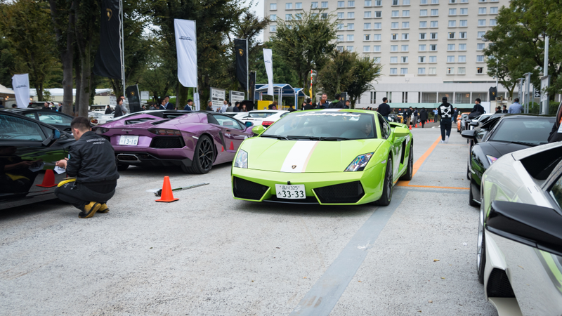 Illustration for article titled Japan's Lamborghini Day Is Delightfully Colorful